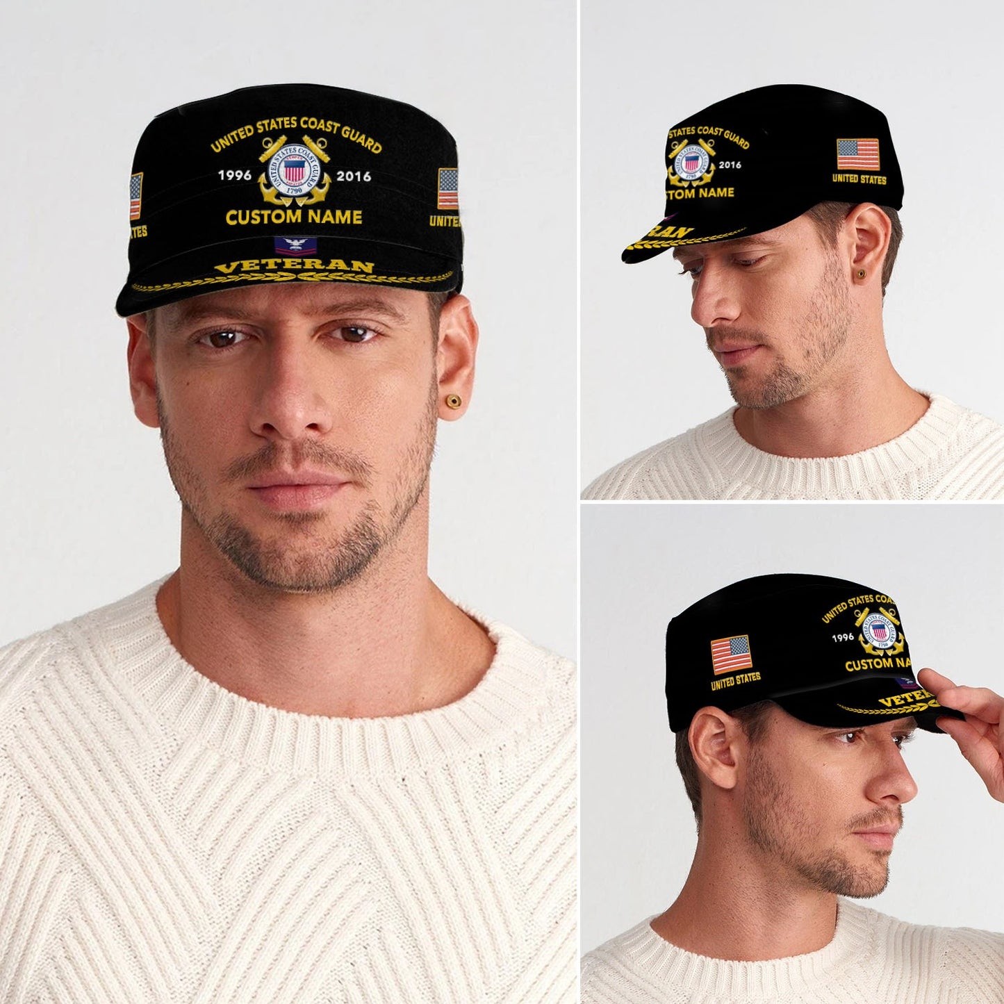 US Coast Guard – Military Cap - Proudly Served Veteran Military Cap