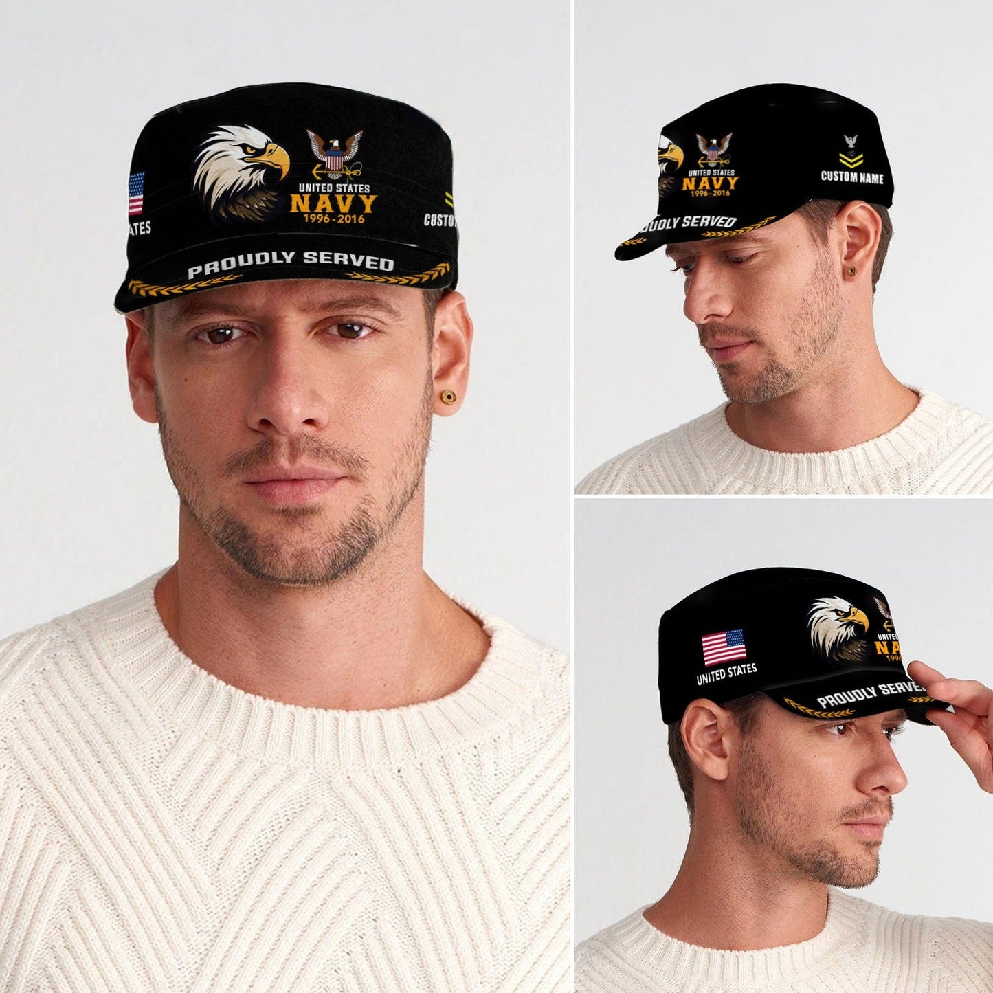 US Navy – Military Cap - Veteran Pride Eagle Military Hat