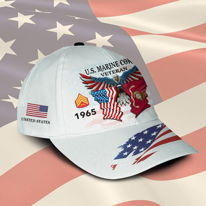 US Marine Corps – Classic Cap – Two Flags