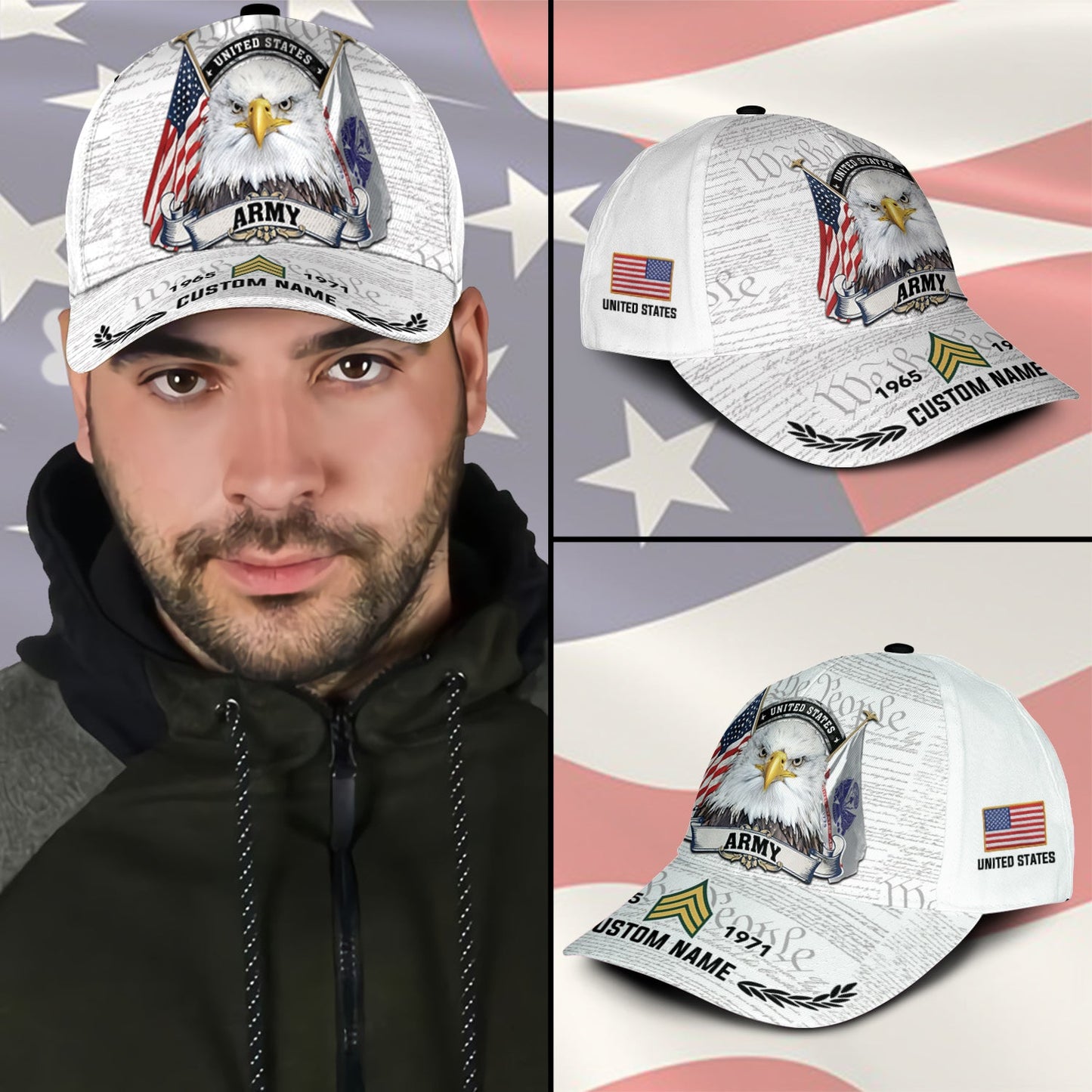 US Army – Classic Cap – We The People White