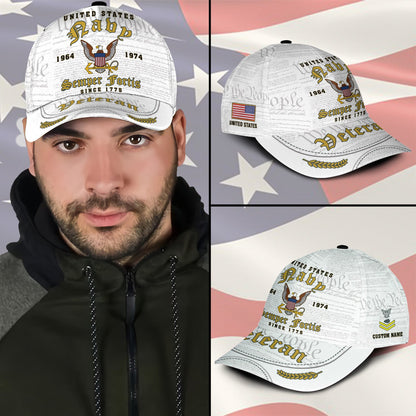 US Navy – Classic Cap – Veteran White Cap