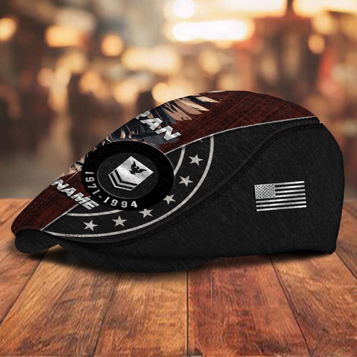 Custom U.S. Coast Guard Jeff Cap – Eagle Star Circle Design