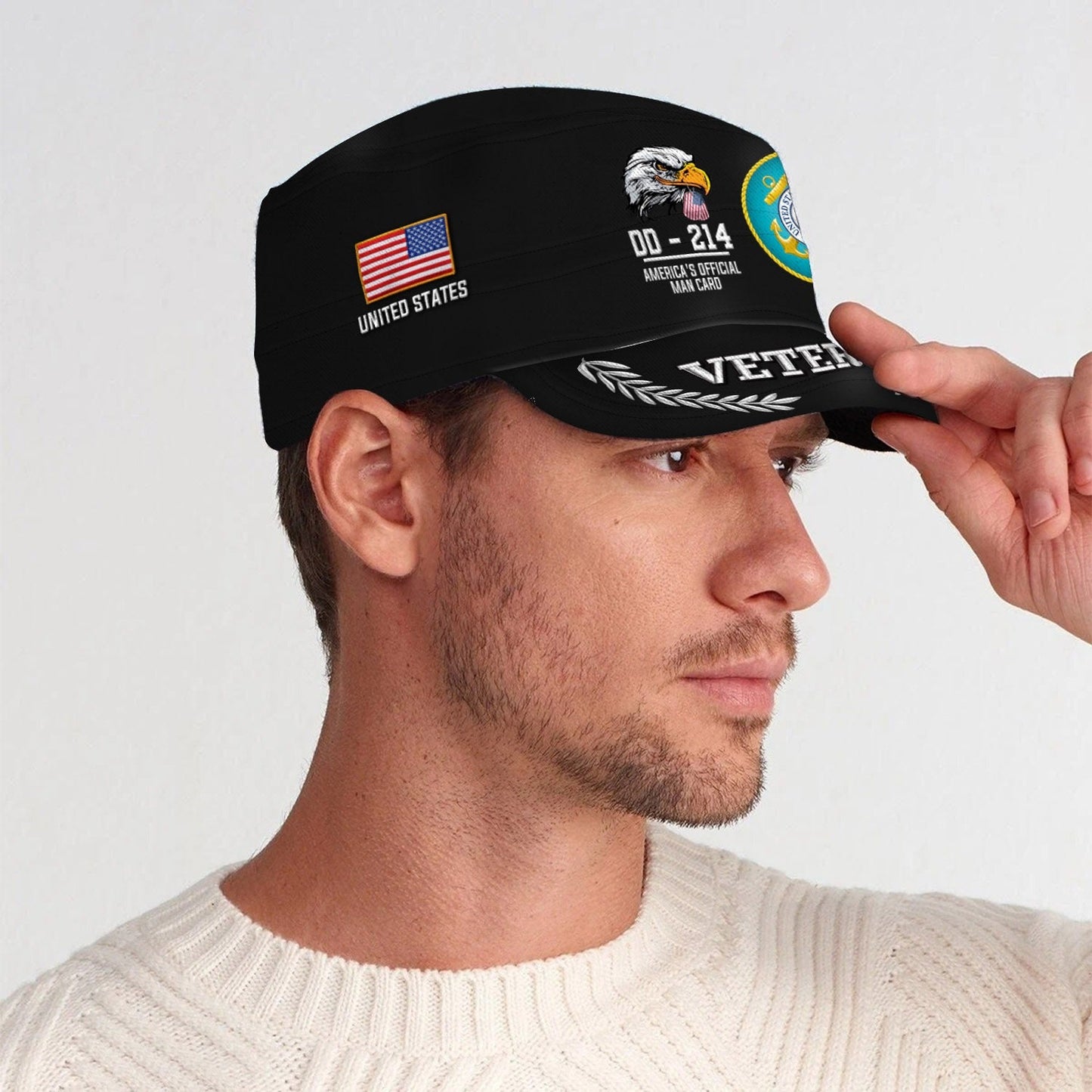 US Coast Guard – Military Cap - U.S. Veteran Eagle Emblem Cap