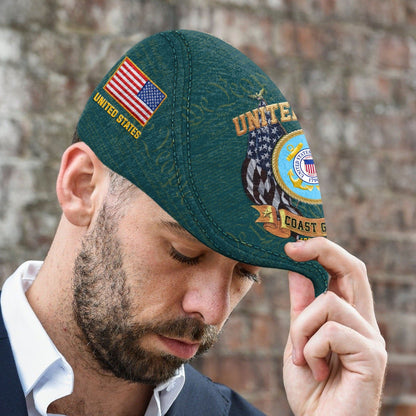 Custom U.S. Coast Guard Jeff Cap – Bald Eagle Design