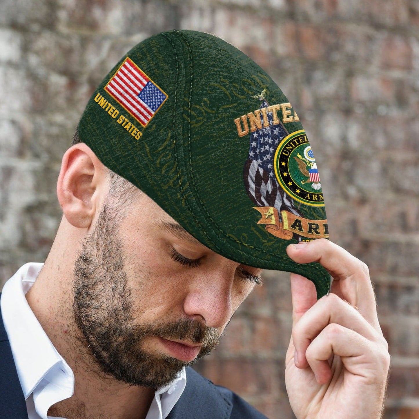 Custom U.S. Army Jeff Cap –  Duty, Honor, Country