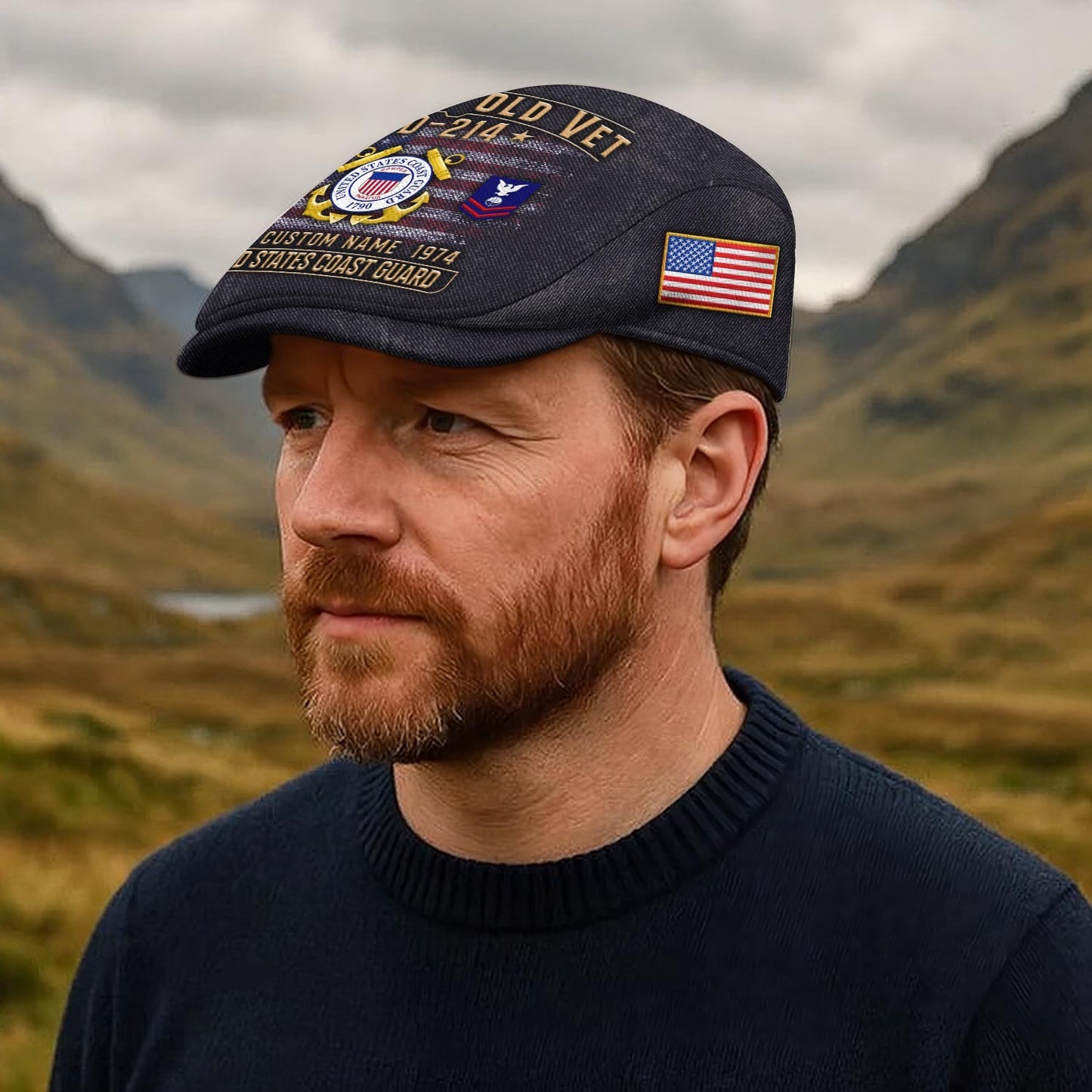 Custom U.S. Coast Guard Jeff Cap – Grumpy Old Vet