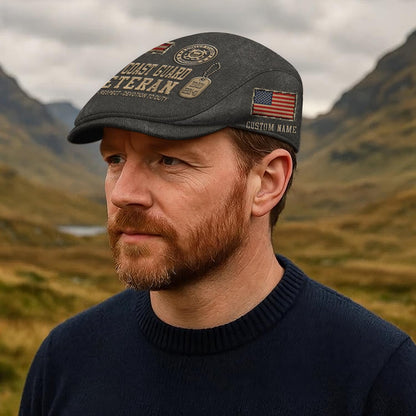 Custom U.S. Coast Guard Jeff Cap – Denim Patch Cap