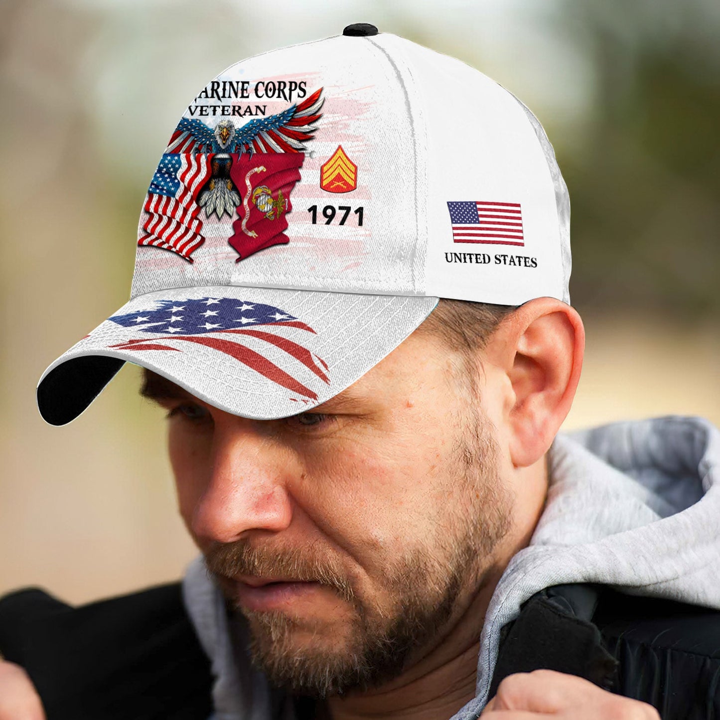 US Marine Corps – Classic Cap – Two Flags